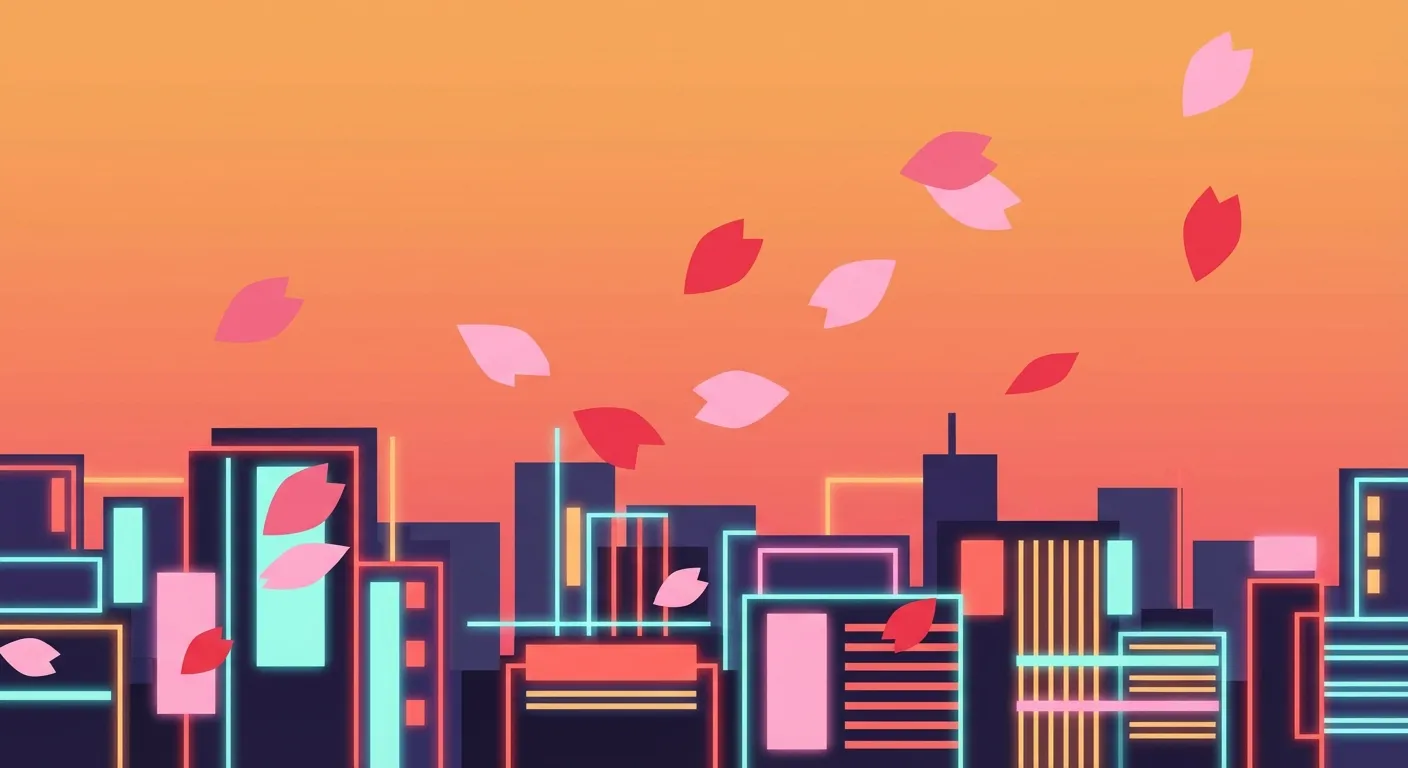 日本のトレンドを編集するデスクの風景